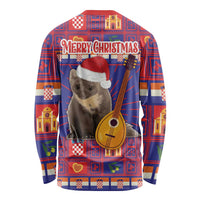 Croatia Christmas Long Sleeve Shirt Kuna Zlatica Merry Xmas - Wonder Print Shop
