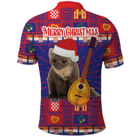 Croatia Christmas Polo Shirt Kuna Zlatica Merry Xmas - Wonder Print Shop