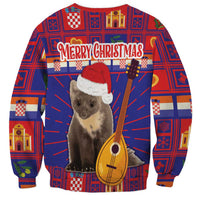 Croatia Christmas Sweatshirt Kuna Zlatica Merry Xmas - Wonder Print Shop