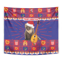 Croatia Christmas Tapestry Kuna Zlatica Merry Xmas - Wonder Print Shop