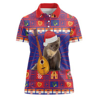 Croatia Christmas Women Polo Shirt Kuna Zlatica Merry Xmas - Wonder Print Shop