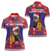 Croatia Christmas Women Polo Shirt Kuna Zlatica Merry Xmas - Wonder Print Shop