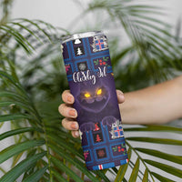 Iceland Christmas Skinny Tumbler Yule Cat Christmas Lightning Art - Wonder Print Shop