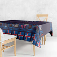 Iceland Christmas Tablecloth Yule Cat Christmas Lightning Art - Wonder Print Shop