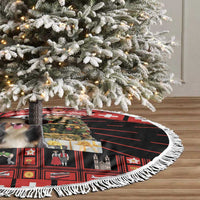 Merry Christmas Bernese Mountain Dog Tree Skirt Switzerland Symbols - Lightning Art - Wonder Print Shop