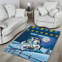 Lithuania Christmas Area Rug Coat Of Arms Merry Xmas - Wonder Print Shop