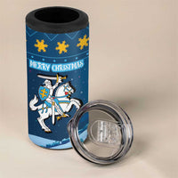 Lithuania Christmas 4 in 1 Can Cooler Tumbler Coat Of Arms Merry Xmas - Wonder Print Shop