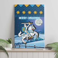 Lithuania Christmas Canvas Wall Art Coat Of Arms Merry Xmas - Wonder Print Shop