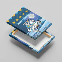 Lithuania Christmas Canvas Wall Art Coat Of Arms Merry Xmas - Wonder Print Shop