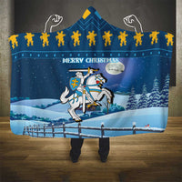 Lithuania Christmas Hooded Blanket Coat Of Arms Merry Xmas