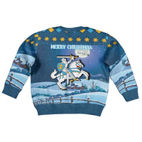 Lithuania Christmas Kid Ugly Christmas Sweater Coat Of Arms Merry Xmas - Wonder Print Shop