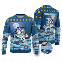 Lithuania Christmas Ugly Christmas Sweater Coat Of Arms Merry Xmas - Wonder Print Shop