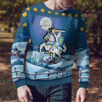 Lithuania Christmas Ugly Christmas Sweater Coat Of Arms Merry Xmas - Wonder Print Shop