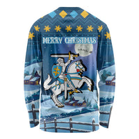 Lithuania Christmas Long Sleeve Shirt Coat Of Arms Merry Xmas - Wonder Print Shop