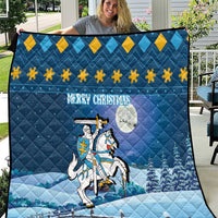 Lithuania Christmas Quilt Coat Of Arms Merry Xmas - Wonder Print Shop