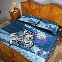 Lithuania Christmas Quilt Bed Set Coat Of Arms Merry Xmas - Wonder Print Shop