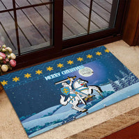 Lithuania Christmas Rubber Doormat Coat Of Arms Merry Xmas - Wonder Print Shop