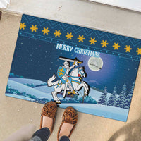 Lithuania Christmas Rubber Doormat Coat Of Arms Merry Xmas - Wonder Print Shop