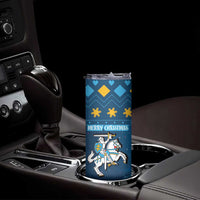 Lithuania Christmas Skinny Tumbler Coat Of Arms Merry Xmas - Wonder Print Shop