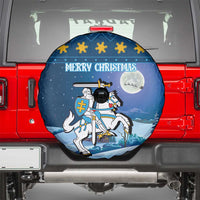 Lithuania Christmas Spare Tire Cover Coat Of Arms Merry Xmas - Wonder Print Shop