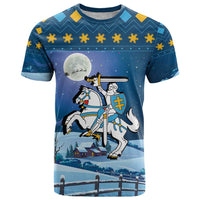 Lithuania Christmas T Shirt Coat Of Arms Merry Xmas - Wonder Print Shop