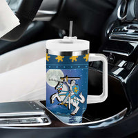 Lithuania Christmas Tumbler With Handle Coat Of Arms Merry Xmas - Wonder Print Shop