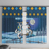 Lithuania Christmas Window Curtain Coat Of Arms Merry Xmas - Wonder Print Shop