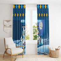 Lithuania Christmas Window Curtain Coat Of Arms Merry Xmas - Wonder Print Shop