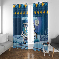 Lithuania Christmas Window Curtain Coat Of Arms Merry Xmas - Wonder Print Shop