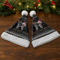 Six Seven Funny Skeleton Fingers Christmas Santa Hat Creepy Santa Skeleton Hands - Wonder Print Shop