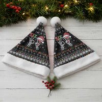 Six Seven Funny Skeleton Fingers Christmas Santa Hat Creepy Santa Skeleton Hands - Wonder Print Shop