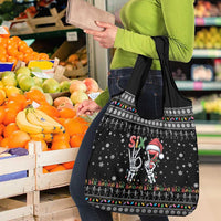 Six Seven Funny Skeleton Fingers Christmas Grocery Bag Creepy Santa Skeleton Hands - Wonder Print Shop
