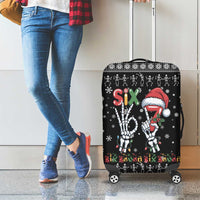 Six Seven Funny Skeleton Fingers Christmas Luggage Cover Creepy Santa Skeleton Hands - Wonder Print Shop