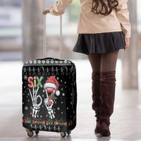 Six Seven Funny Skeleton Fingers Christmas Luggage Cover Creepy Santa Skeleton Hands - Wonder Print Shop