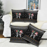Six Seven Funny Skeleton Fingers Christmas Pillow Cover Creepy Santa Skeleton Hands - Wonder Print Shop