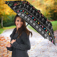Six Seven Funny Skeleton Fingers Christmas Umbrella Creepy Santa Skeleton Hands - Wonder Print Shop