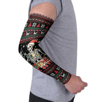 Six Seven Santa Skeleton Arm Sleeves Funny Christmas Skull - Wonder Print Shop