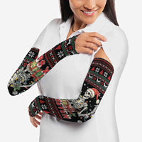 Six Seven Santa Skeleton Arm Sleeves Funny Christmas Skull - Wonder Print Shop