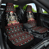 Six Seven Santa Skeleton Car Seat Cover Funny Christmas Skull - Wonder Print Shop