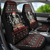 Six Seven Santa Skeleton Car Seat Cover Funny Christmas Skull - Wonder Print Shop