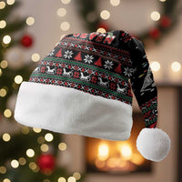Six Seven Santa Skeleton Christmas Santa Hat Funny Christmas Skull - Wonder Print Shop