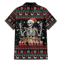 Six Seven Santa Skeleton Family Matching Mermaid Dress and Hawaiian Shirt Funny Christmas Skull - Wonder Print Shop