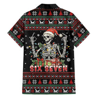 Six Seven Santa Skeleton Family Matching Puletasi and Hawaiian Shirt Funny Christmas Skull - Wonder Print Shop