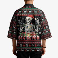 Six Seven Santa Skeleton Kimono Funny Christmas Skull - Wonder Print Shop