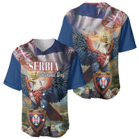 Serbia Eagle Statehood Day Baseball Jersey Only Unity Saves The Serbs - Wonder Print Shop