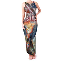Serbia Eagle Statehood Day Family Matching Tank Maxi Dress and Hawaiian Shirt Only Unity Saves The Serbs - Wonder Print Shop