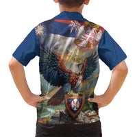 Serbia Eagle Statehood Day Kid Hawaiian Shirt Only Unity Saves The Serbs - Wonder Print Shop