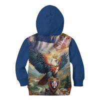Serbia Eagle Statehood Day Kid Hoodie Only Unity Saves The Serbs - Wonder Print Shop