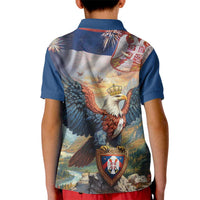 Serbia Eagle Statehood Day Kid Polo Shirt Only Unity Saves The Serbs - Wonder Print Shop