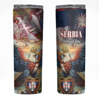 Serbia Eagle Statehood Day Skinny Tumbler Only Unity Saves The Serbs - Wonder Print Shop